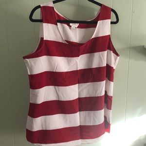 Red stripe Loft blouse